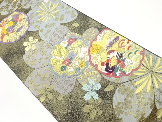 JAPANESE FUKURO OBI / WOVEN SAKURA